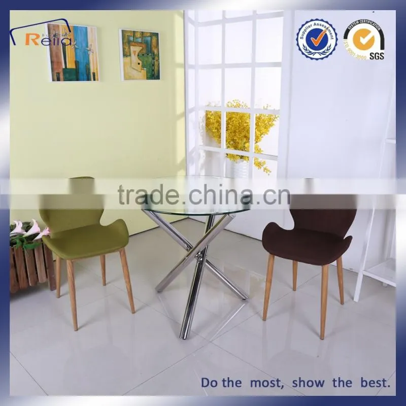 2016 New Design Tempered Glass Dining Table and Chair Dining Chair