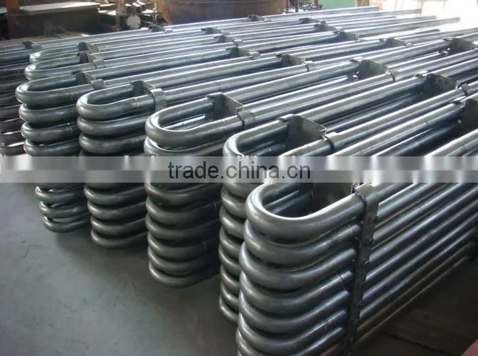 Bend titanium coil pipe fitting