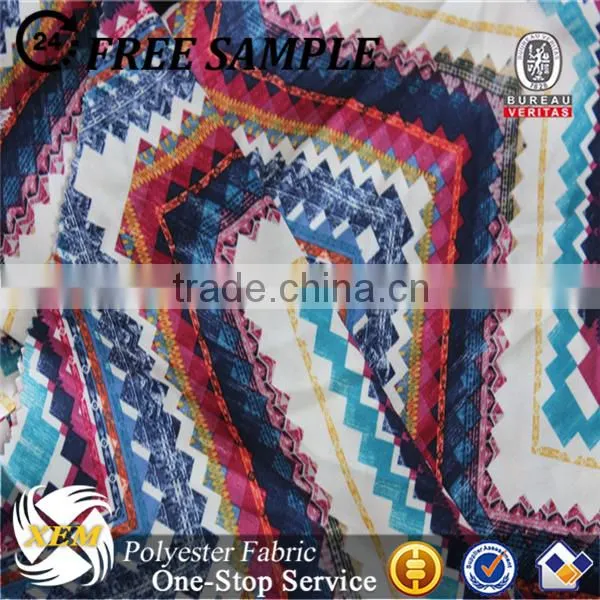 New design shaded silk chiffon floral printed fabric