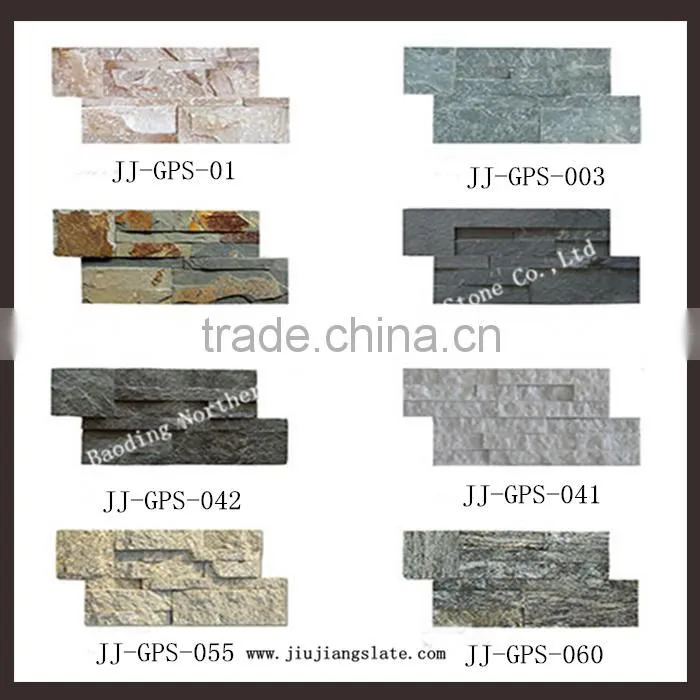 Natural stone glude wall cladding rough surface decorative panel