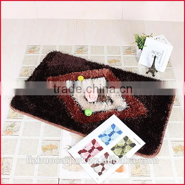 Luxury brand polyester shaggy amaz carpet 3d floor long pile