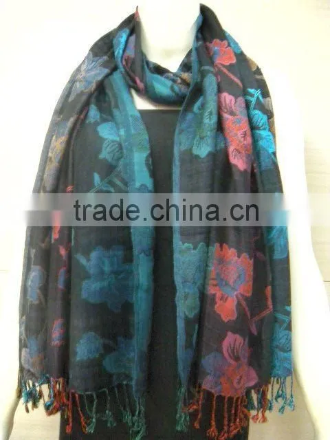 Fashionale ladies Viscose Jacquard Shawls/winter scarves