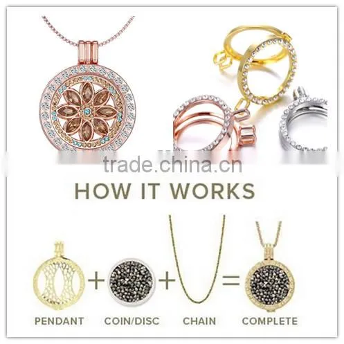 DIY Jewelry gold Crystal 60cm Long Chain Coin Necklace