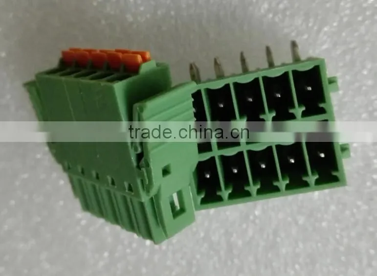 Pluggable PCB Terminal Blocks double row 3.5mm connector KF 2EDGKRG/KVG-3.5mm2x5P connector