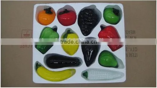 Small garden ornaments wholesale glass fruit for festival show