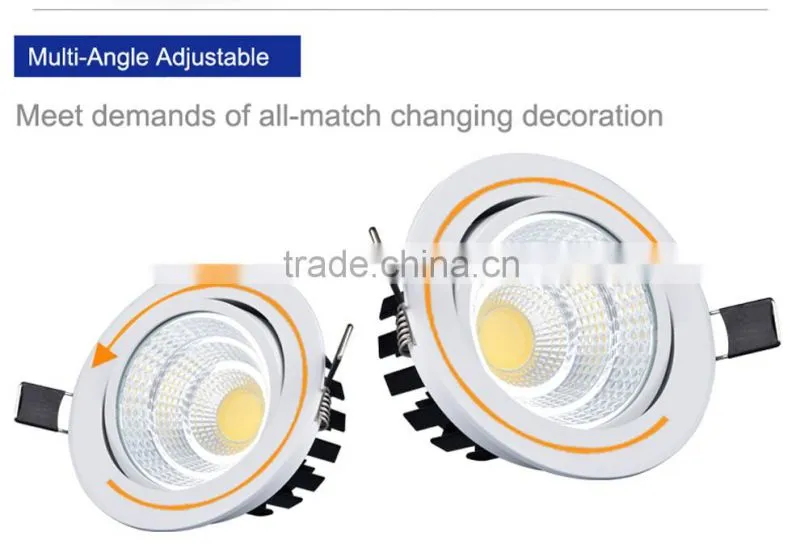 12w 15w Recessed Round Cob saa led downlight