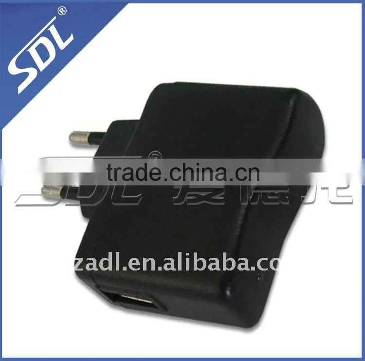 5V 400mA EU single usb port wall charger / EU travel adapter for mobile phone