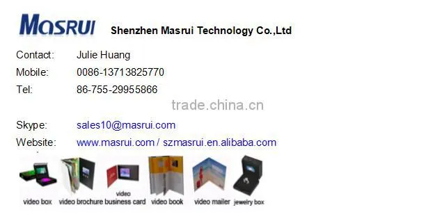 Lcd Video Brochure with Lcd Display Module