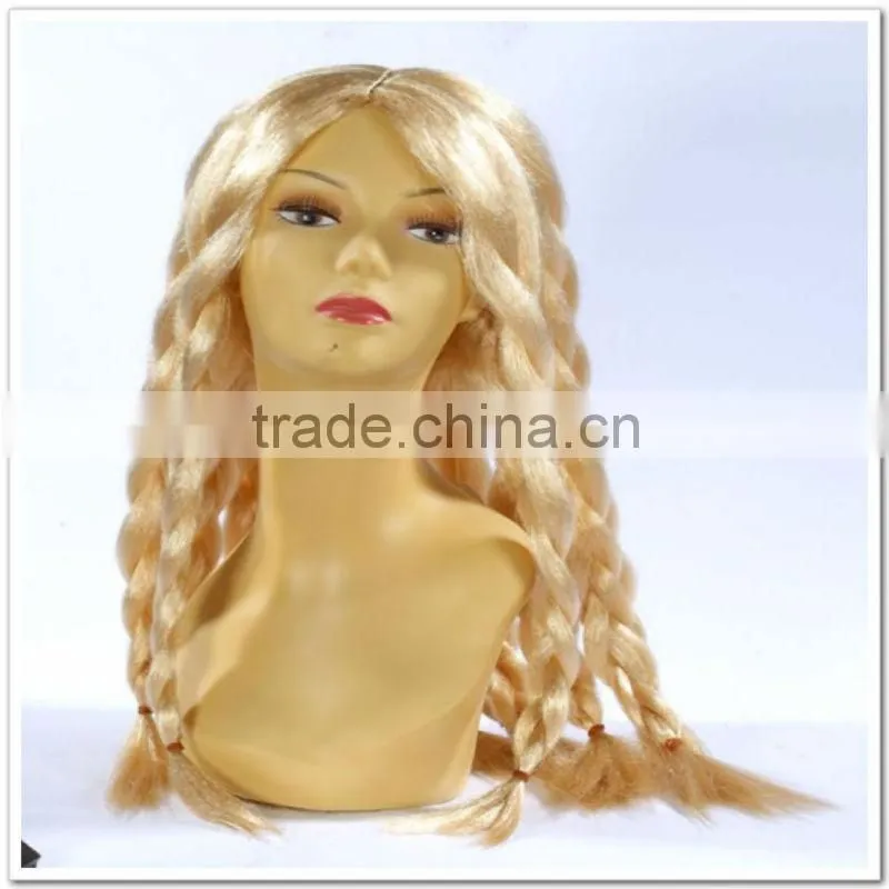 Curly blonde wigs for party