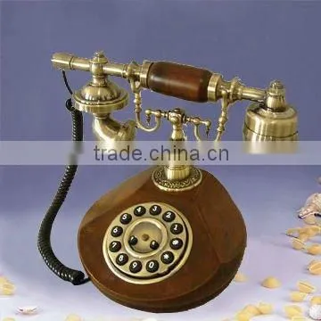 Antique brass telephone