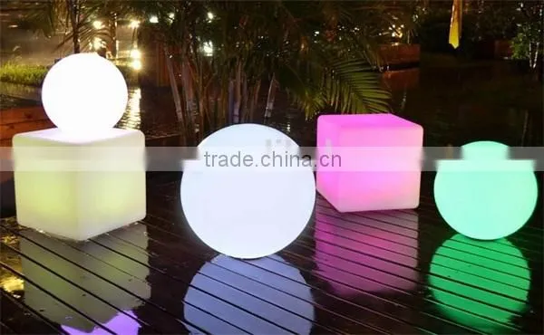 Multi color change led cube furniture lighting plastic furniture/led events furniture/lighting furniture