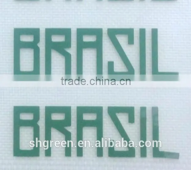 Garment collar PVC film heat press seal label