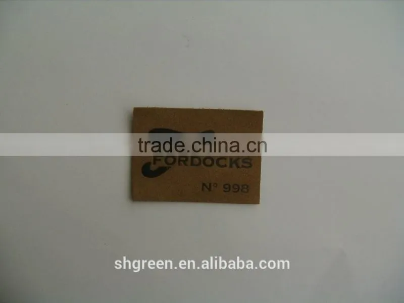 Fashion embossed leather tag for fur garment