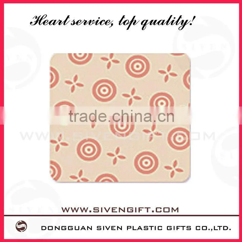 Practical sample fashion pvc coaster
