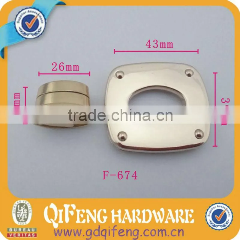 2014 new fashion bag lock box lock for leather handbags lock bag accessories qifeng f-674