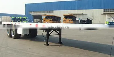 extendable trailer , tri-axle 45ft 40ft flatbed extendable semi trailer