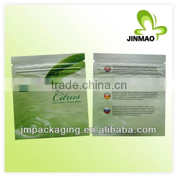 High quality resealable zipper pouch bag/bag zipper/aluminum zipper bag