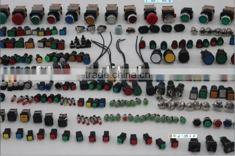 YL6-1 10mm 220v selector push button switch electronic