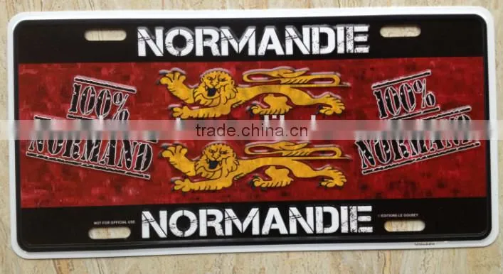 wall decorative license plate wholesale