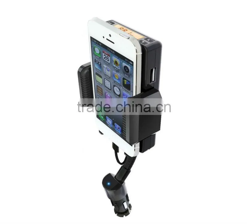 Multifunctional FM Transmitter Car Charger Mount For iPhone5/iPod Touch5/iPod Nano7