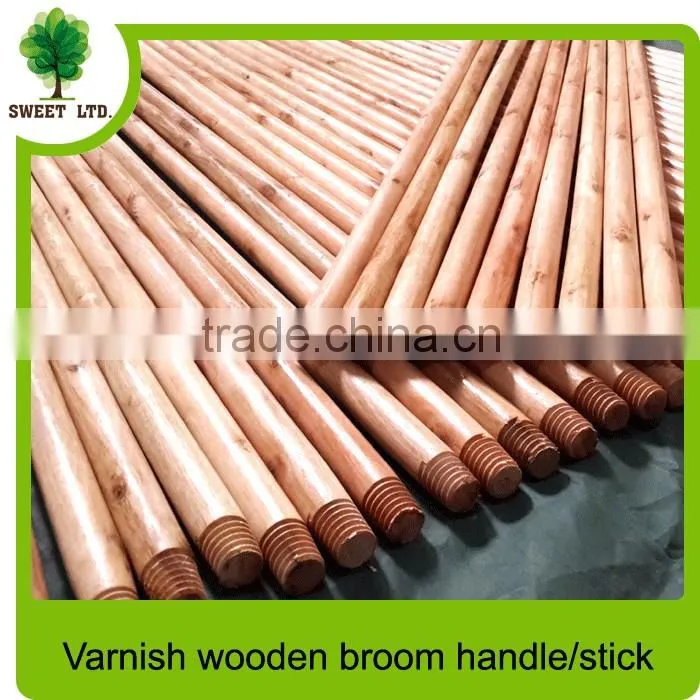140x2.5cm varnished wooden sticks factory price