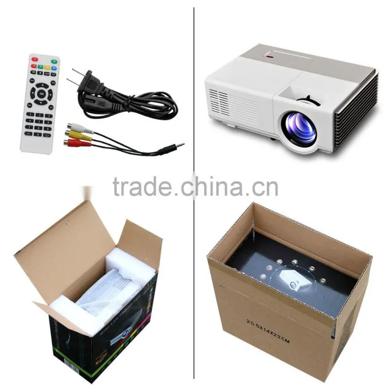 1500Lumens mini video projector wifi projector connect to Macbook wirelessly