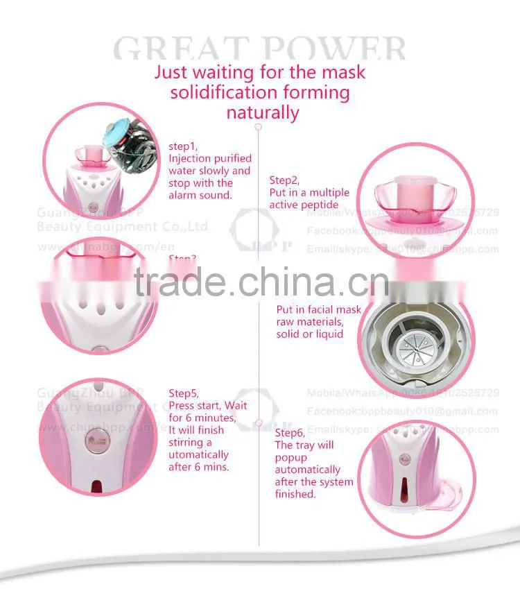 Portable fruit mask machine with vegetable/milk with lowest price