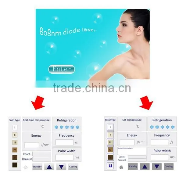 Factory Powerful pain free 808nm diode laser equipment for hair removal