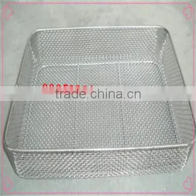 Medical 304 316 stainless steel disinfecting basket made in Anping