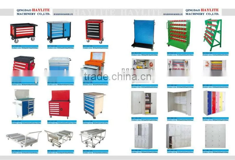 Single rail with chest and drawers tool cabinet