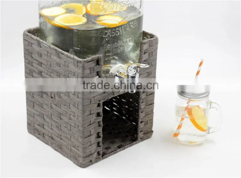 Square 8L Party drink glass dispenser set
