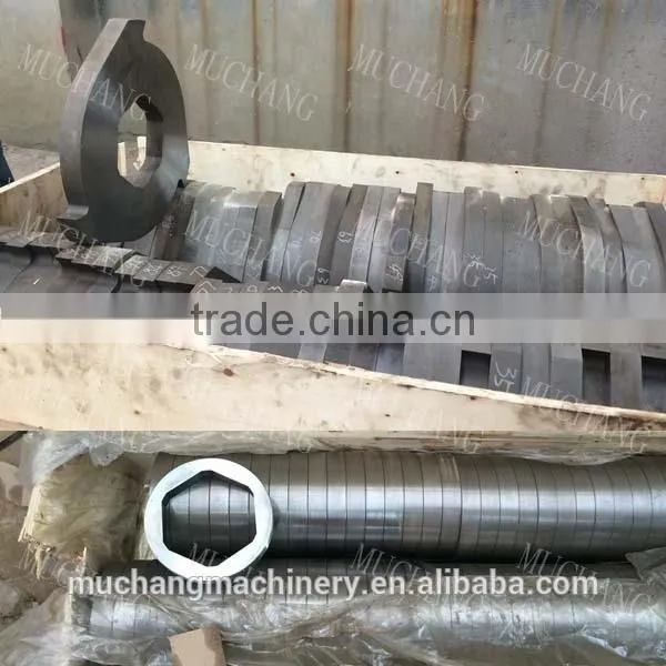 Used for waste tire wood pallet twin shaft shredder