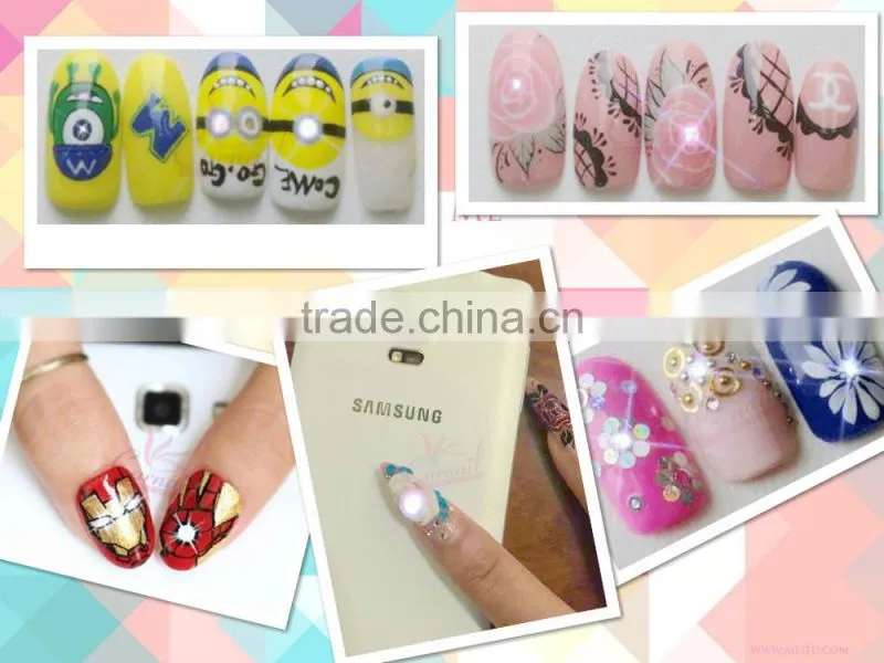 Fashional Chip Automatic LED NFC Nail sticker
