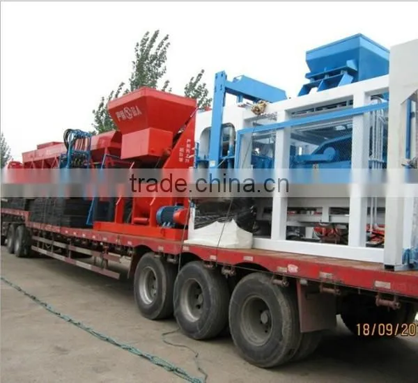 Guangzhou manufacturer fully automatic cement block making machine QTJ4-26 paving block making machine