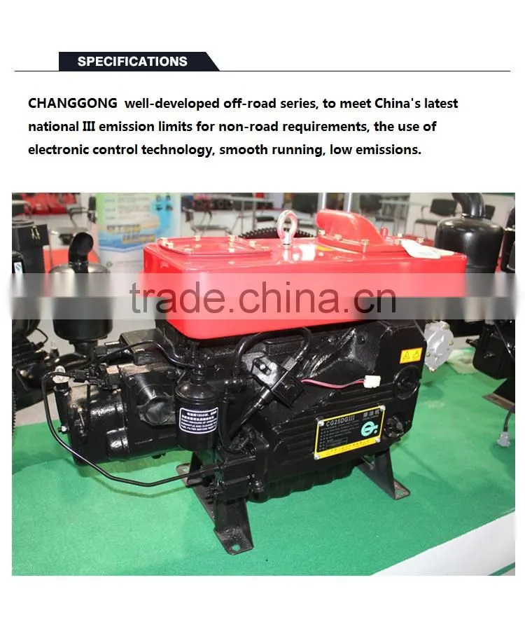 CG25DGIII low-emission water-cooled ZS1115D single cylinder horizontal diesel engine