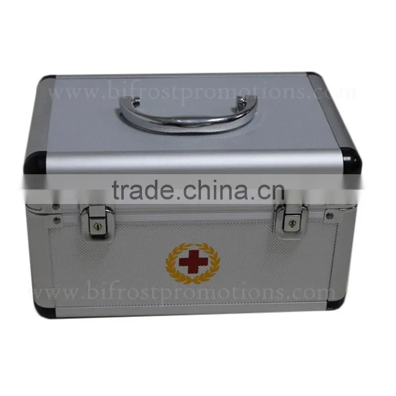 Heavy Duty Portable Emergency Medical Aluminum First Aid Kit Box