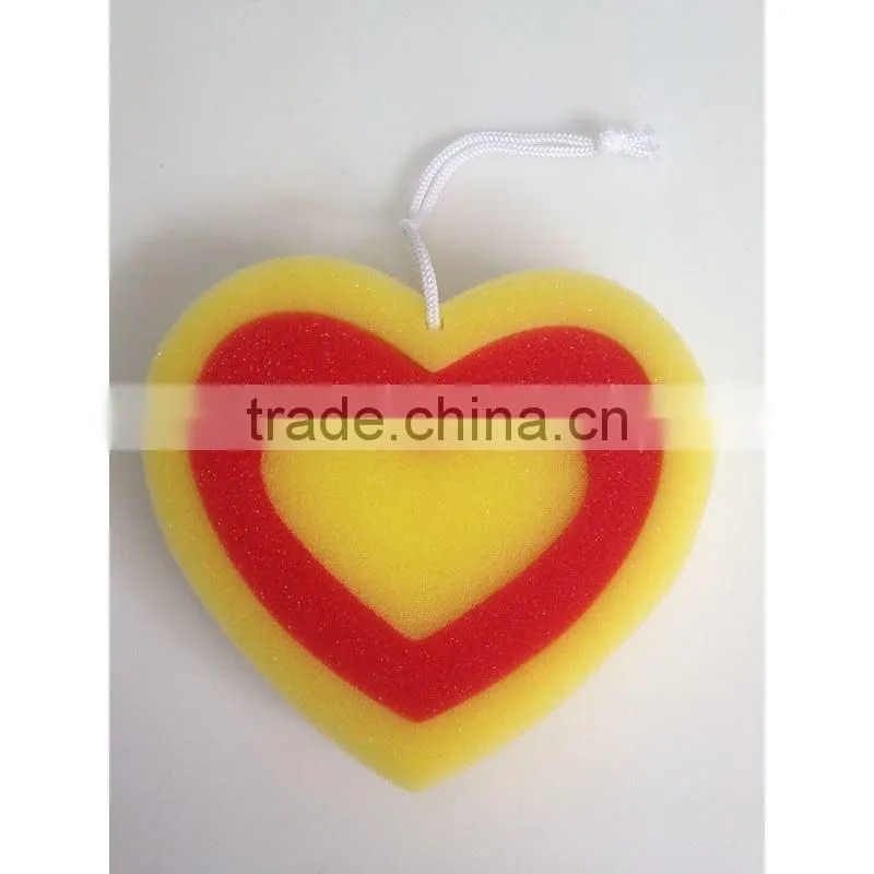 Heart shape bath sponge/ fancy sponge for shower