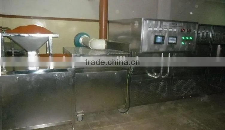 Conveyor belt microwave spice dryer/sterilizer-SS 304