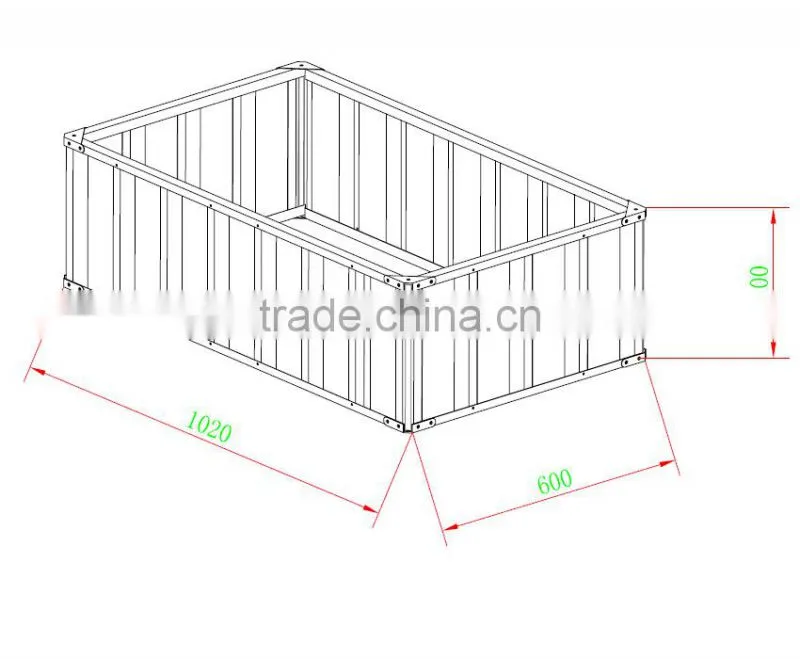 home disign garden products single metal bed with waterproof and easy building