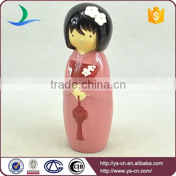 Japanese stylish toy lassock decoration, red beautiful girl