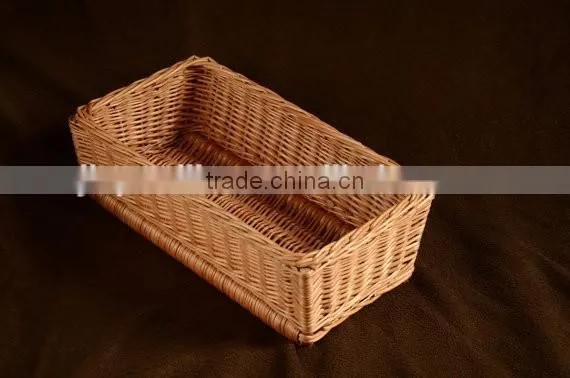 Bread Basket, Rectangular Table Basket, Fruit Basket, Display Basket, Handwoven Wicker Basket
