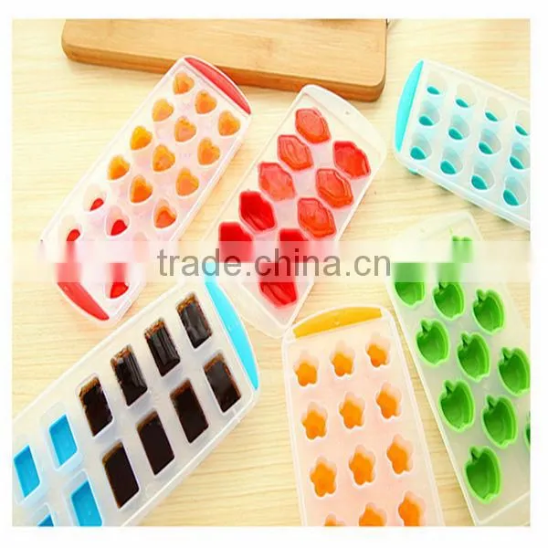 2014 custom hot summer cool frozen silicone ice cube tray