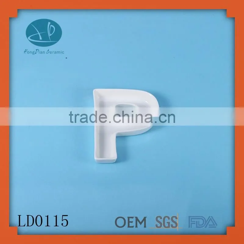 high quality colored beauty ceramic letter dishes and plates,Cheap china dish,dish washer,dishes porcelain