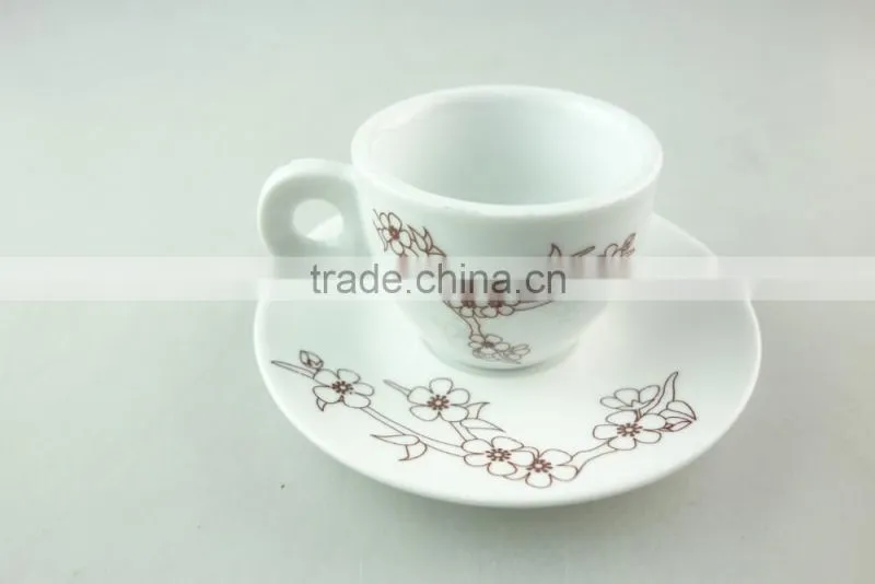 decorated porcelain coffee cup and saucer , cheap cup and saucer for wholesale