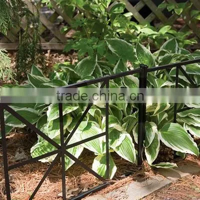 wrought iron garden fence