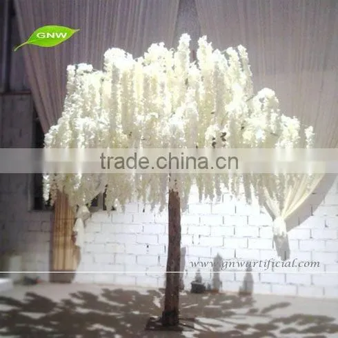 GNW BTRO059-3 New 13ft white big artificial maple leave blossom tree for landscape garden decoration