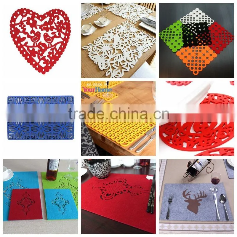 Multi Pic non fabric felt placemats
