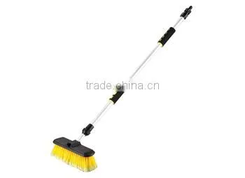 2015 New Hot Microfiber Soft Bristle Telescopic Car Wheel Wash Dust Detailing Cleaning Brush Flow Through Brush Series