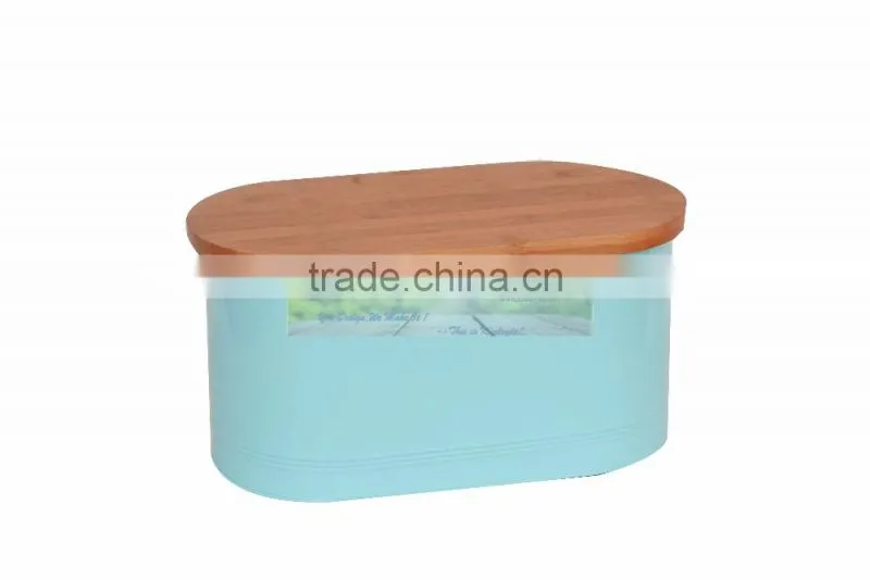Food-grade Bread Bin With Bamboo Lid