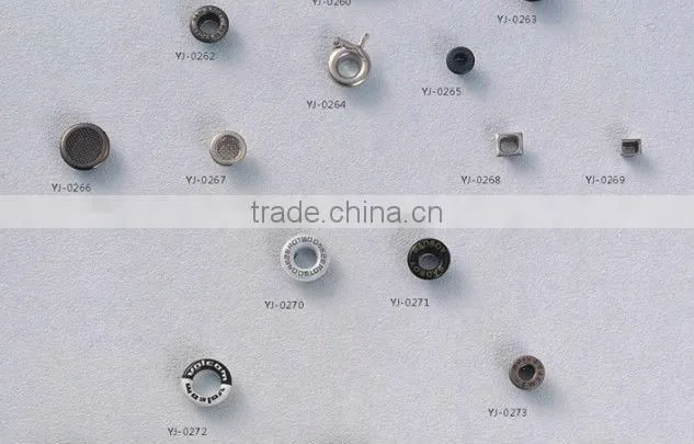 small sizes and colors of metal grommet eyelets with high quality